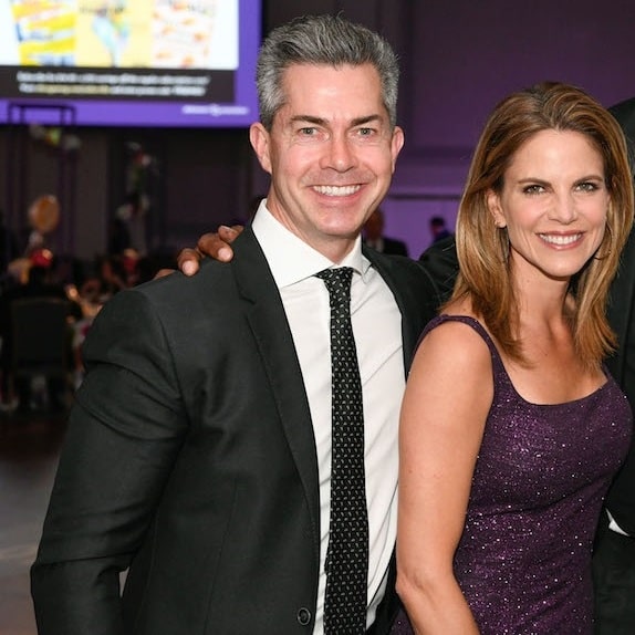 A picture of Natalie Morales with her husband, Joe Rhodes.